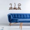 Kézzel festett dekoratív fém faltartozék, 33 x 60 cm, 1,5 mm vastag, régies kivitel | Egyedülálló műalkotás lakberendezéshez, bájt és stílust ad