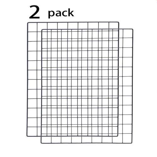 Stílusos dekoratív fém falkiegészítő (2 db), fekete, 50 x 70 x 3 cm | 100% fém 10 apró retesszel | Tökéletes modern lakberendezéshez és művészeti megjelenítéshez
