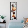 Kézzel festett dekoratív fém falkiegészítő, 32 x 90 x 4 cm | 100% fém, egyedi színváltozatok | Tökéletes a lakberendezés és a művészet szerelmeseinek