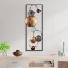 Kézzel festett dekoratív fém falkiegészítő, 32 x 90 x 4 cm | 100% fém, egyedi színváltozatok | Tökéletes a lakberendezés és a művészet szerelmeseinek