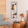 Kézzel festett dekoratív fém falkiegészítő, 32 x 90 x 4 cm | 100% fém, egyedi színváltozatok | Tökéletes a lakberendezés és a művészet szerelmeseinek