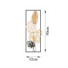 Kézzel festett dekoratív fém faltartozék, 32 x 90 cm, 100% fém (1,5 mm) | Egyedi dizájn, egyszerű falra szerelés | Tökéletes otthoni dekorációhoz