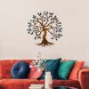 Kézzel festett dekoratív fém faltartozék, 60 x 60 cm, 100% fém (1,5 mm) | Egyedi színváltozatok | Tökéletes a lakberendezés és a művészet szerelmeseinek