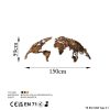 Kézzel festett dekoratív fém faltartozék, 150 cm x 59 cm, 100% fém (1,5 mm) | Egyedi műalkotás lakberendezéshez | Stílusos és tartós dizájn
