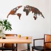 Kézzel festett dekoratív fém falkiegészítő, 150 cm x 59 cm | 100% fém, 1,5 mm vastag | Egyedülálló műalkotás lakberendezéshez, stílusos és tartós