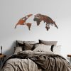 Kézzel festett dekoratív fém falkiegészítő, 150 cm x 59 cm | 100% fém, 1,5 mm vastag | Egyedülálló műalkotás lakberendezéshez, stílusos és tartós