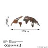 Kézzel festett dekoratív fém falkiegészítő, 150 cm x 59 cm | 100% fém, 1,5 mm vastag | Egyedülálló műalkotás lakberendezéshez, stílusos és tartós