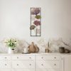 Kézzel festett dekoratív fém falkiegészítő, 32 x 90 cm | 100% fém, 1,5 mm vastag | Egyedi design, tökéletes otthoni dekorációhoz és művészeti megjelenítéshez
