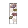 Kézzel festett dekoratív fém falkiegészítő, 32 x 90 cm | 100% fém, 1,5 mm vastag | Egyedi design, tökéletes otthoni dekorációhoz és művészeti megjelenítéshez