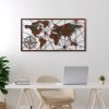 Kézzel festett dekoratív fém falkiegészítő, 120 x 60 cm | 100% fém, 1,5 mm vastag | Egyedülálló műalkotás lakberendezéshez, stílusos és tartós