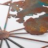 Kézzel festett dekoratív fém falkiegészítő, 120 x 60 cm | 100% fém, 1,5 mm vastag | Egyedülálló műalkotás lakberendezéshez, stílusos és tartós