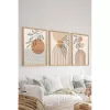 Fără ramă pictură Decorativ set (3 buc.), 33 x 48 cm | 100% MDF, UV imprimat | stilat tablou de perete modern pentru locuință și de birou pentru decor
