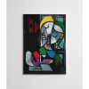 Lenyűgöző dekoratív vászonfestmény, 70 x 100 cm | 50% poliészter és 50% pamut, 100% fa keret (2 x 3 cm) | Élénk digitális nyomat otthoni dekorációhoz