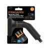 Fiskars Comfort locsolópisztoly, multi + CF tömlőcsatlakozó 13-15mm, STOP