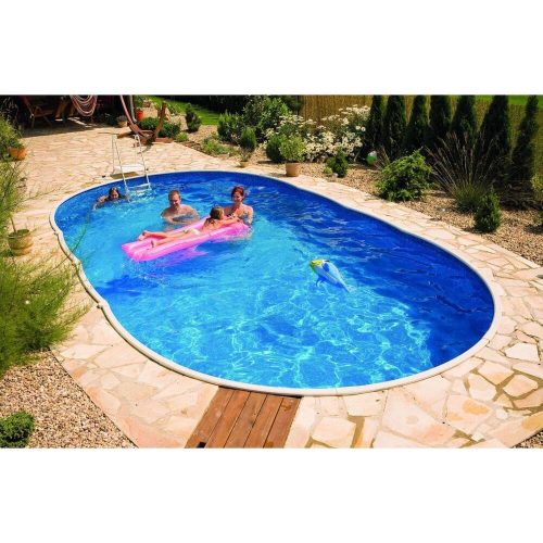 Azuro Frame De Luxe 9,1*4,6 méteres 1,2 m mély medence, szkimmer kiképzéssel fólia nélkül