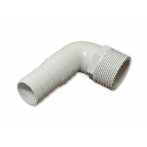 PVC könyök idom, 6/4"-os csavarmenet, 32/38mm (1-1/2'') karmantyú
