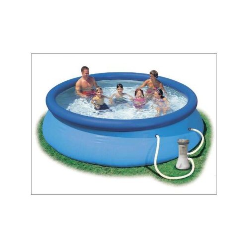 INTEX Easy Set GS családi medence, O 396 x 84 cm, papírszűrős vízforgatóval