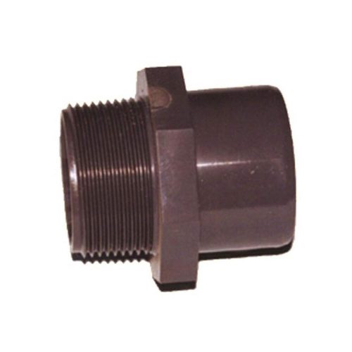 PVC toldó csatlakozó, PN 10, karmantyú DA 50 x 1 1/2" külső menet AG PN 10, DA 50 x 1 1/2"
