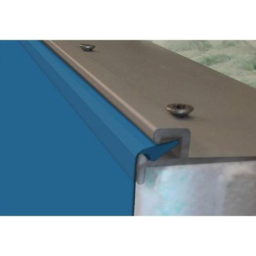 Négyszögletes fólia jobb oldali lépcsős Ökopool medencékhez, 7 x 3,5 x 1,45m, 1,00mm vastagság, kék