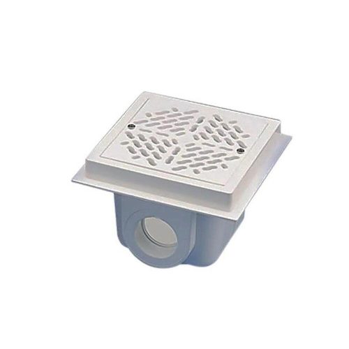 Fenékürítő betonos 200 x 200mm D75 ragasztós csatlakozóval