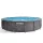 Intex Premium Frame Pool Set Prism Greywood rotund piscină 457*1,22 cu scară, cu filtru,cu acoperitoare