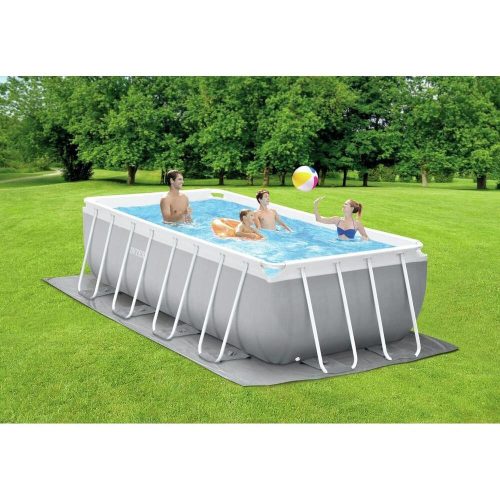 INTEX Frame Prism Quadra medence szett, 400 x 200 x 122 cm, papírszűrős vízforgató