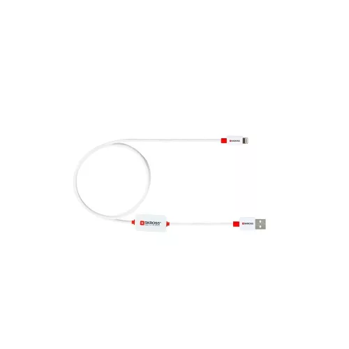 SKROSS USB kábel, töltő, szinkron, alarm (lightning) 1m