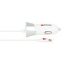 SKROSS USB töltő, autós, szivargyújtó (lightning, USB-A)
