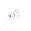 SKROSS USB töltő, autós, szivargyújtó (lightning, USB-A)