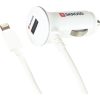 SKROSS autós USB töltő, LIGHTNING csatlakozóval.