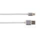 SKROSS Steel Line USB kábel, töltő, szinkron (lightning) 1m