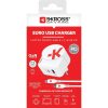 SKROSS USB gyorstöltő (USB-C,USB-A) 65W, PD, + 1,6m USB-C kábel, GaN