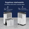 HOMEFORT HPMS20W Páramentesítő,  20 L/nap,  Digitális kijelző,  Gyerekzár,  Időzítő,  6, 5 L tartály,  Telítettségjelző,  Zajszint: 42 dB,  Kivezethető cseppvíz