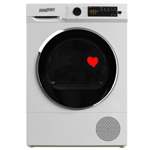 HOMEFORT HSZH71UW Hőszivattyús szárítógép,  A++ Energiaosztály,  7 kg,  Keskeny mélység,  Zajszint: 65 dB,  Inverter motor nélkül