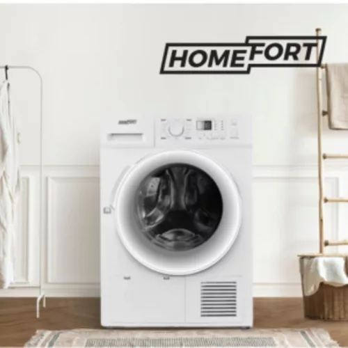 HOMEFORT HSZH81UW Hőszivattyús szárítógép, A++ Energiaosztály, 8 kg, Zajszint: 65 dB, Inverter motor nélkül