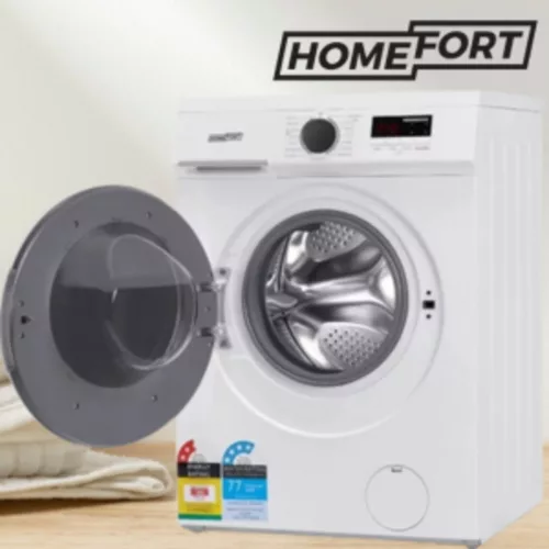 HOMEFORT HME17121UW Elöltöltős mosógép D energiaosztály, 7 kg, Keskeny mélység, 1200 fordulat/perc, Centrifugálási zajszint: 80 dB , Inverter motor nélkül, Gőzfunkció nélkül