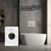 HOMEFORT HME16100UW Elöltöltős mosógép D energiaosztály,  6 kg,  Keskeny mélység,  1000 fordulat/perc,  Centrifugálási zajszint: 79 dB,  Inverter motor nélkül,  Gőzfunkcióval