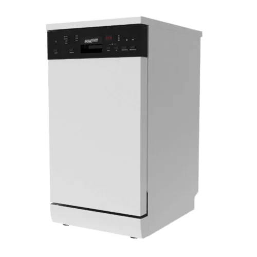 HOMEFORT HMGS0421W Szabadonálló mosogatógép 10 teríték, 8 L fogyasztás, 7 program, 47 db zajszint, E energiaosztály, Felső evőeszköztartó tálca, 45 cm, Digit. kijelző