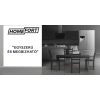 HOMEFORT HMGS0421W Szabadonálló mosogatógép 10 teríték,  8 L fogyasztás,  7 program,   47 db zajszint,  E energiaosztály,  Felső evőeszköztartó tálca,  45 cm,  Digit. kijelző