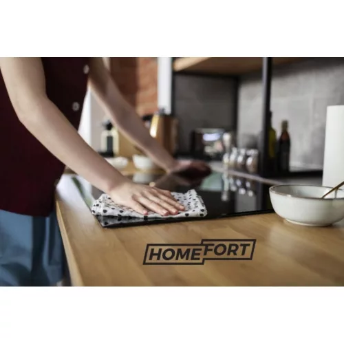 HOMEFORT HFBK64T2B Beépíthető Kerámia főzőlap Fém keretes, 6000 W, Érintőszenzoros, Gyerekzár, Booster funkció