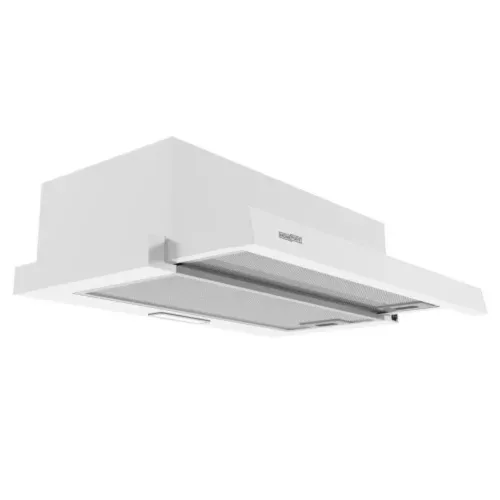 HOMEFORT HPK611W Beépíthető Kihúzható páraelszívó LED világítás 1 motor, 408 m3/h, 54-66 dB zajszint, 60 cm széles, B Energiaosztály