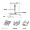 HOMEFORT HMGB0421B Beépíthető mosogatógép,  bútorlap nélkül,  10 teríték,  9 L fogyasztás,  6 program,   47 dB zajszint,  D energiaosztály,  Felső evőeszköztartó ,  45 cm,  Digit. kijelző nélkül ,  Automata ajtónyitással