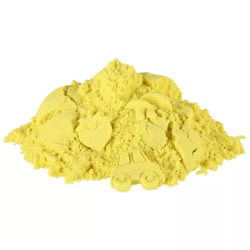 senzorial nisip pentru copii 1 kg galben în pungă