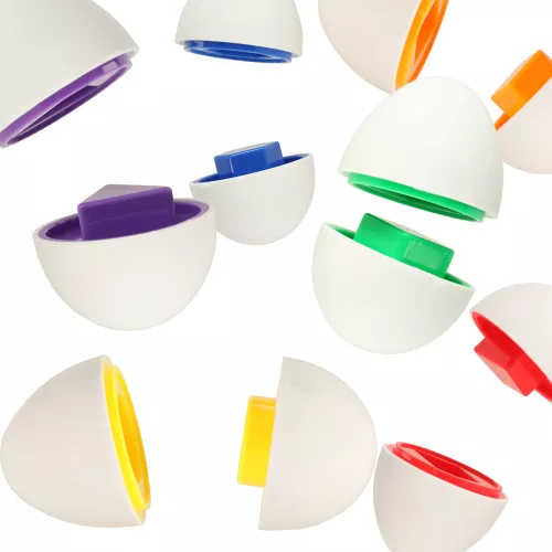Educativ puzzle sortator, articol și culori accesoriu, 6 piese