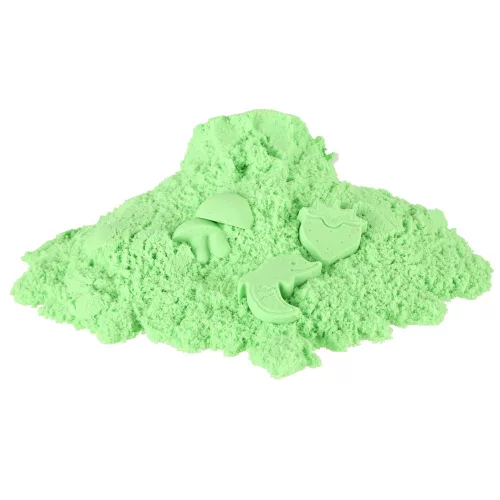 senzorial nisip pentru copii 1 kg verde în pungă