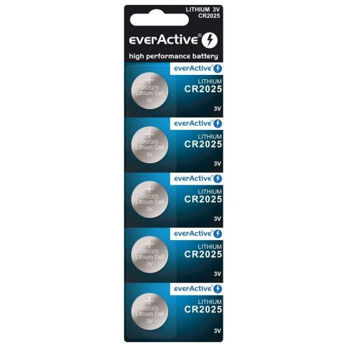 Bateria everActive litowa CR2025 buborékcsomagolás 5szt.