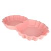 Homokozó zárt medence Shell Twins dupla 2in1 174x79x20cm rózsaszínű