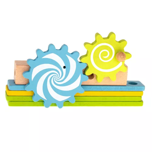 Scaun educativ lemn cub de construcție set 49 piese.