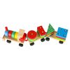 Fa szortírozó ügyességi puzzle vonat mozdony + vagonok 30cm
