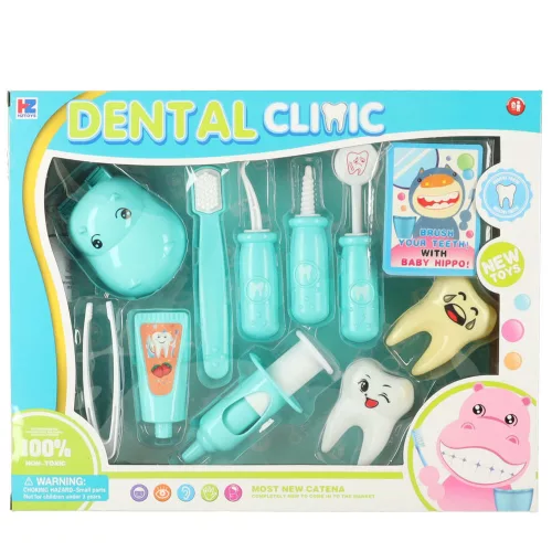 Fogmedical medical set, hipopotam, albastru